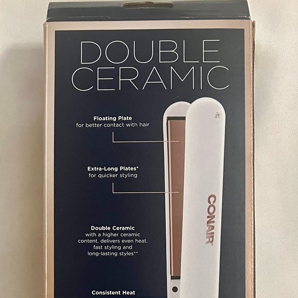 Conair Double Ceramic 1" Flat Iron - Picture 2 of 2